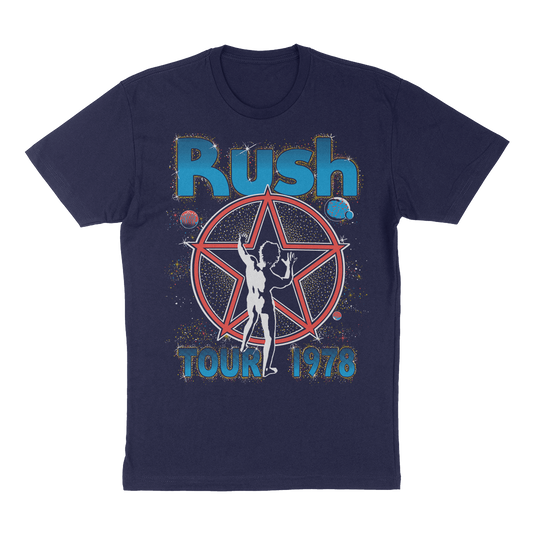 Rush "Starman Tour 1978" T-Shirt in Navy