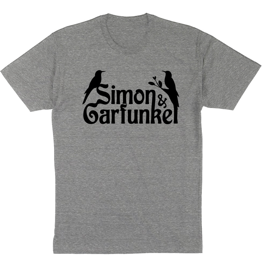 Simon & Garfunkel "Birds" T-Shirt in Heather Grey