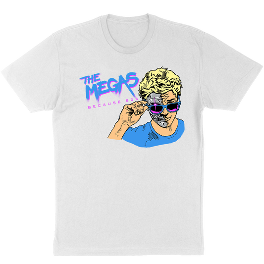 The Megas "Because 80s" Legacy Design T-Shirt in White