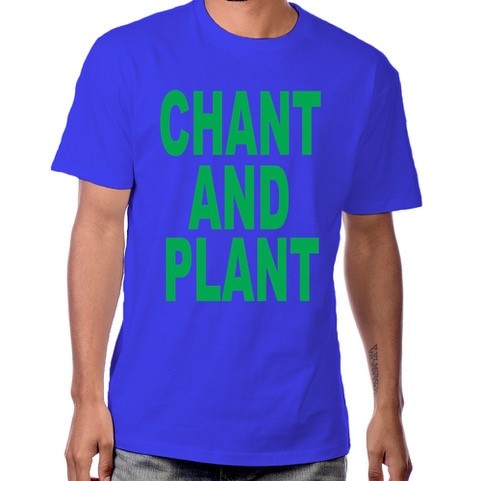 Live Resin "Chant And Plant" T-Shirt in Blue