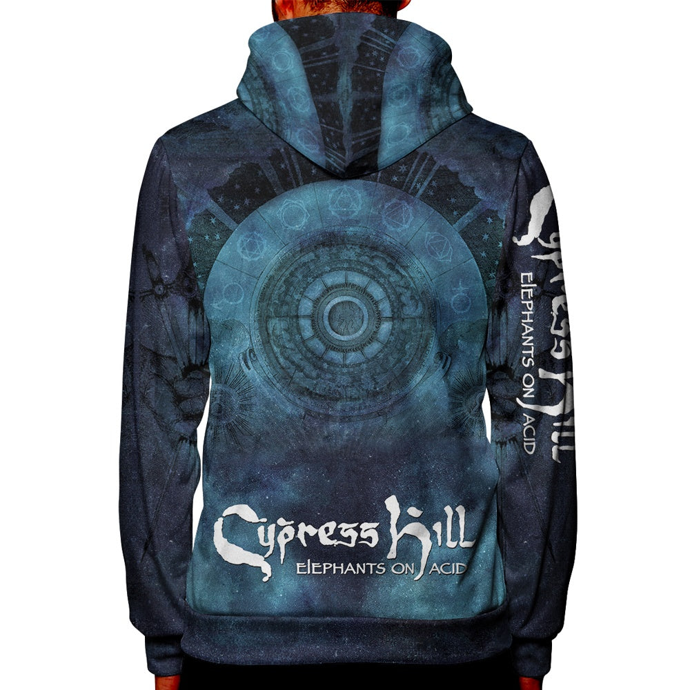 Cypress Hill "Elephants on Acid" Premium All Over Print Zipper Hoodie