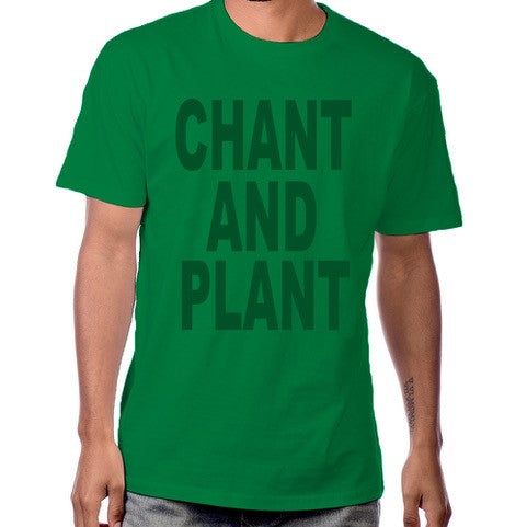Live Resin "Chant And Plant" T-Shirt in Dark Green