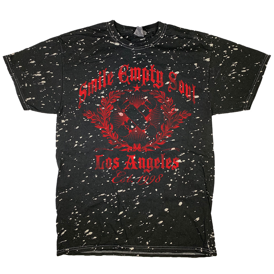 Smile Empty Soul "EST. 1998" Bleach Splatter Dye T-Shirt
