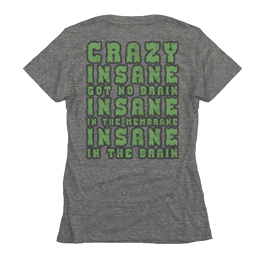 Cypress Hill "Crazy Insane OG Skull & Compass" Women's T-Shirt in Heather Grey